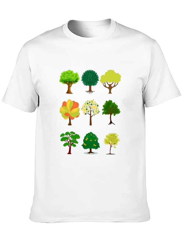 Tree Print Black T-Shirt