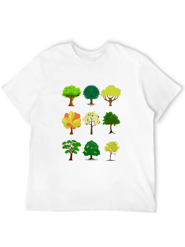 Tree Print Black T-Shirt