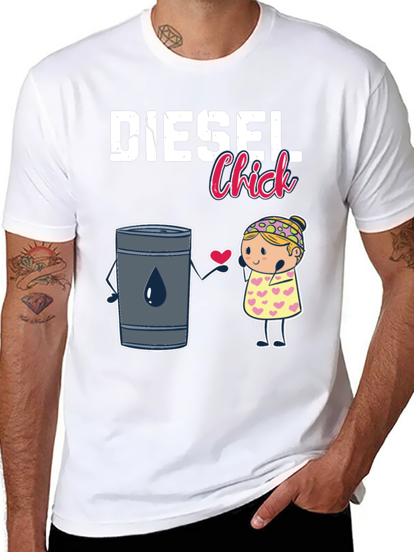 Diesel Chick Graphic T-Shirt - Black