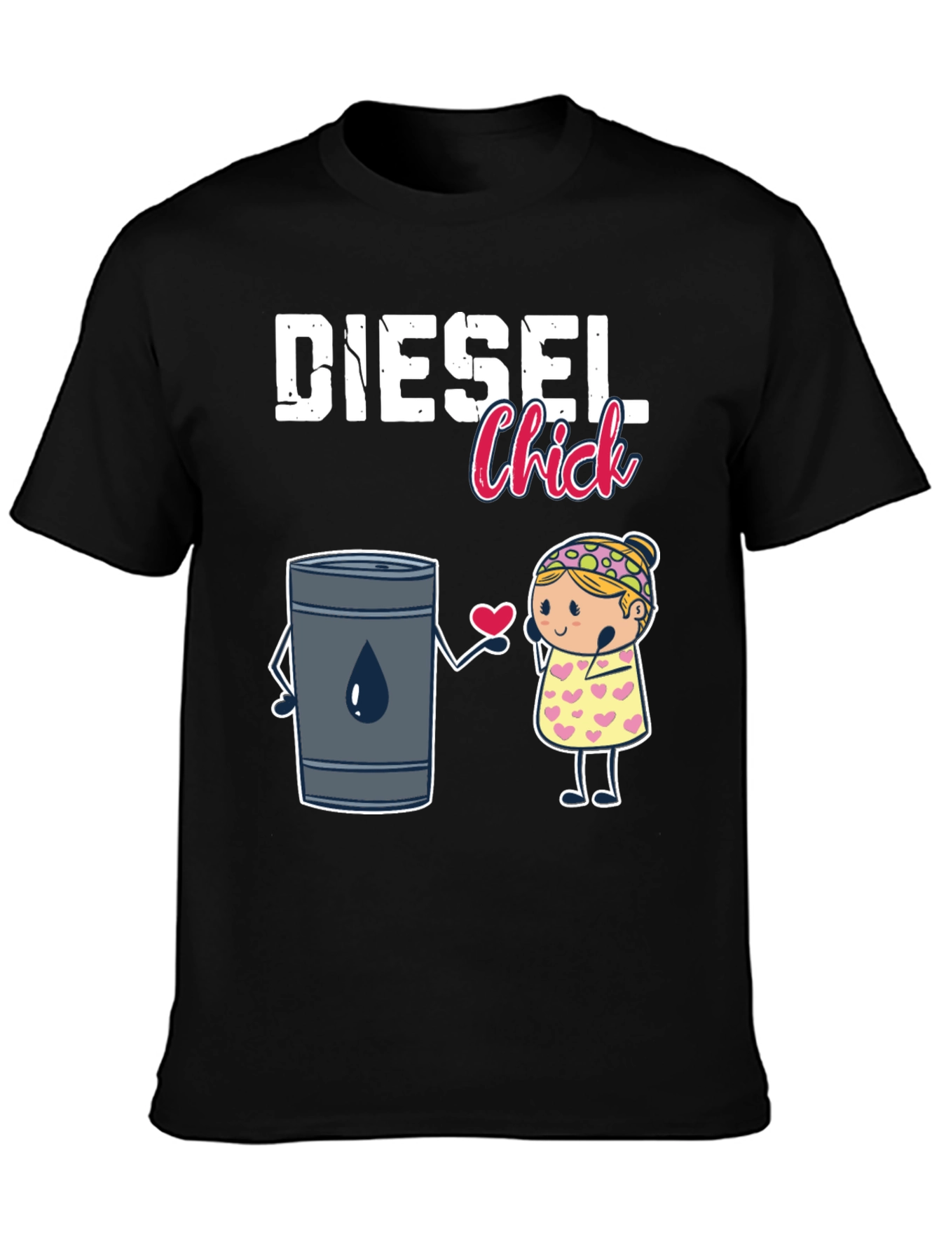 Diesel Chick Graphic T-Shirt - Black