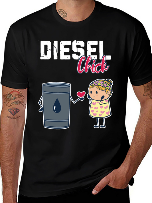 Diesel Chick Graphic T-Shirt - Black