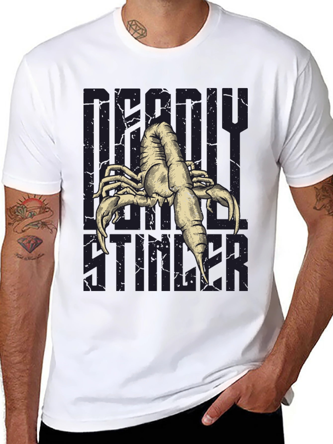 Deadly Stinger Scorpion Graphic T-Shirt