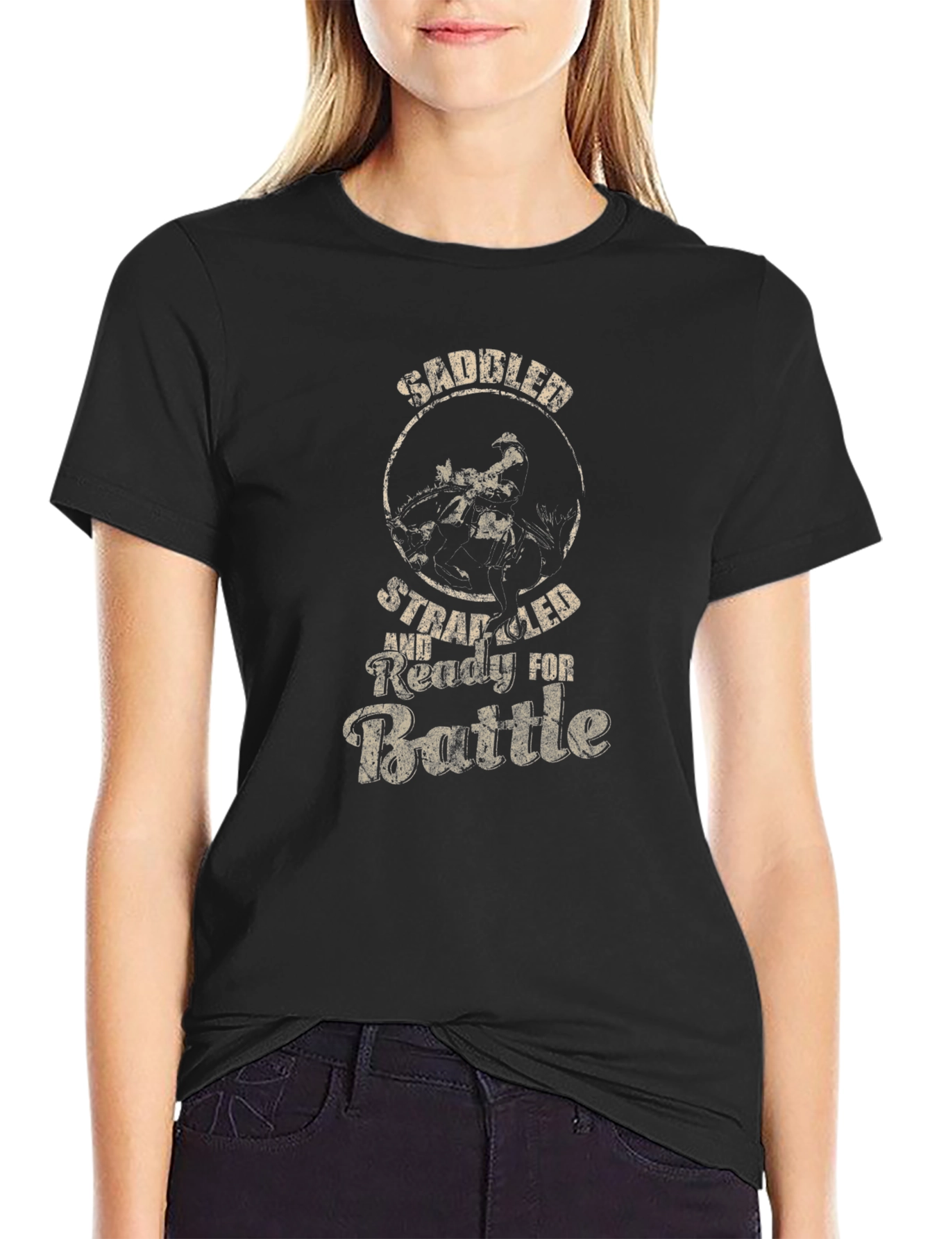 Saddled Strapped T-Shirt