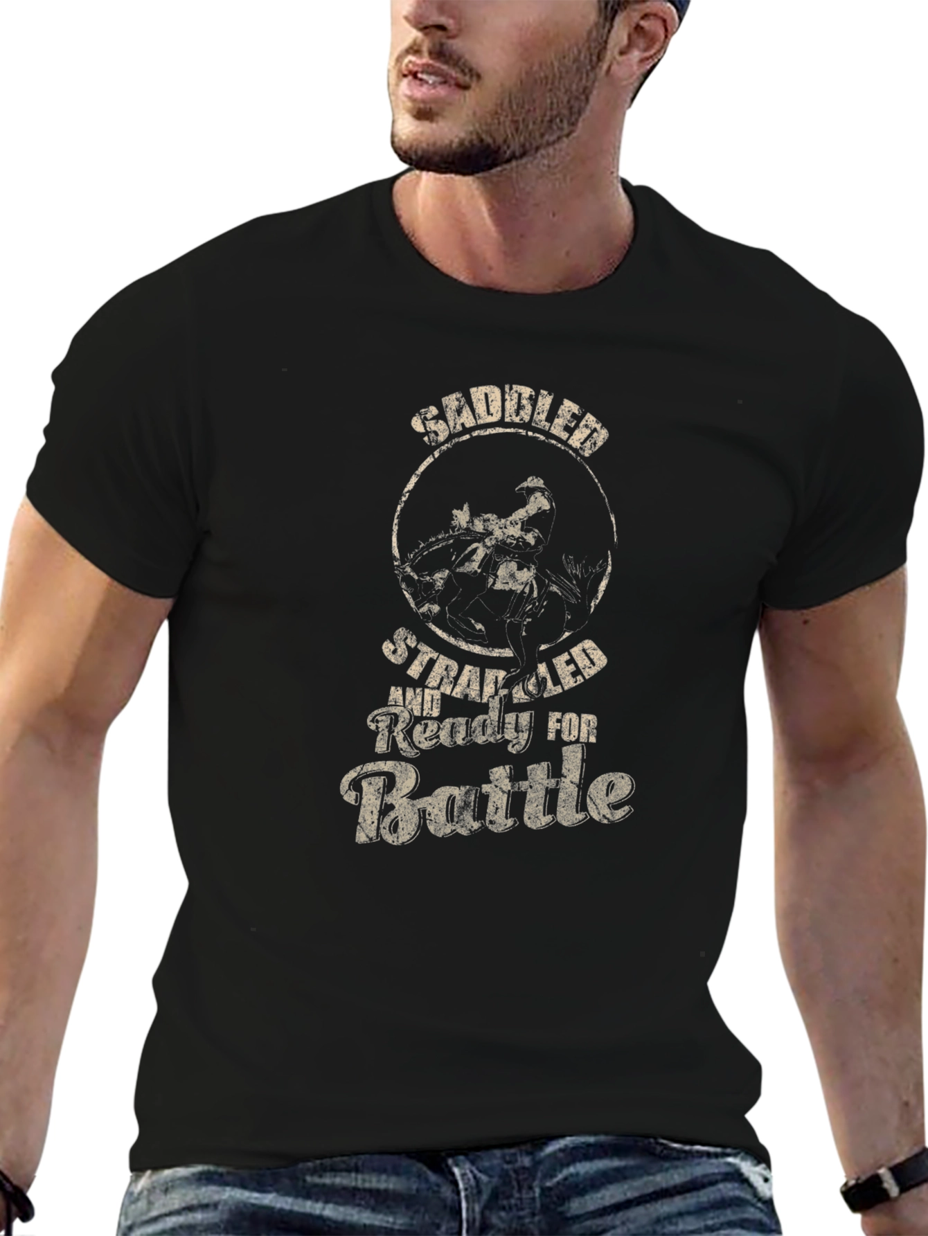 Saddled Strapped T-Shirt