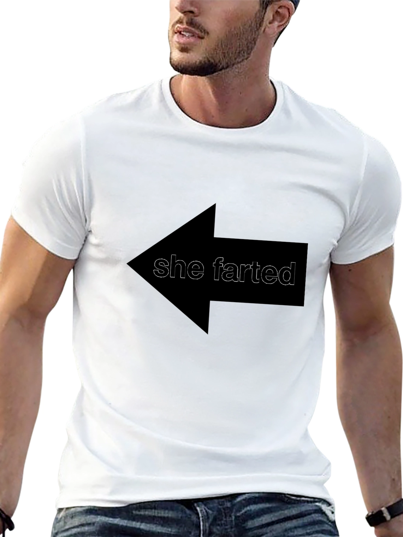 She Farted T-Shirt - Humorous Graphic Tee