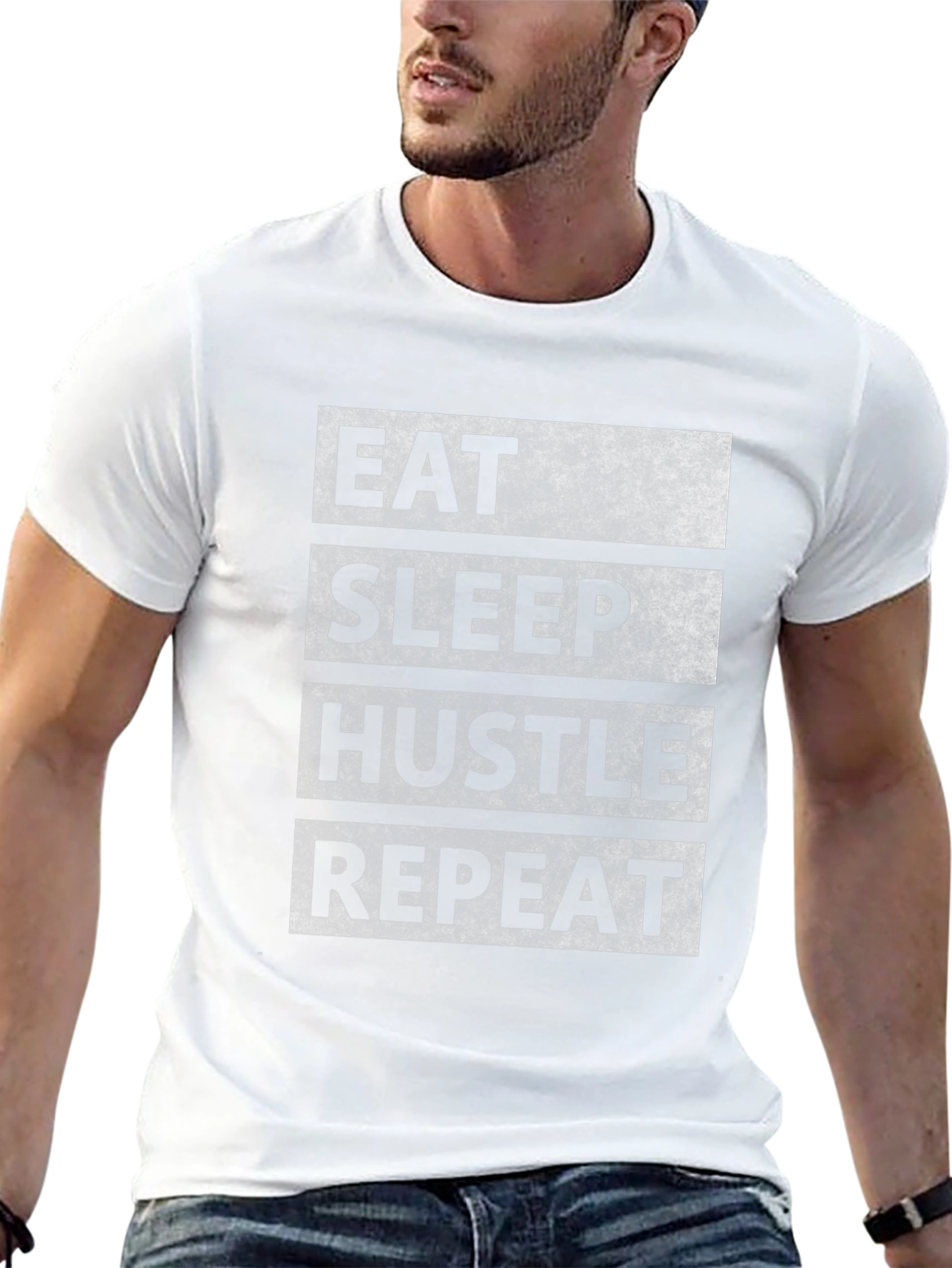 Eat Sleep Hustle Repeat Graphic Tee