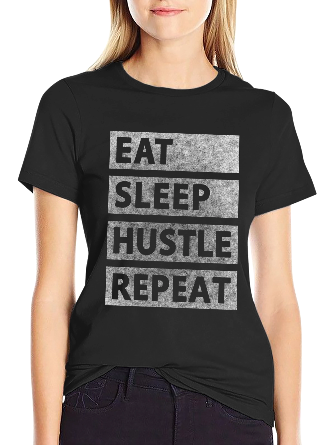 Eat Sleep Hustle Repeat Graphic Tee