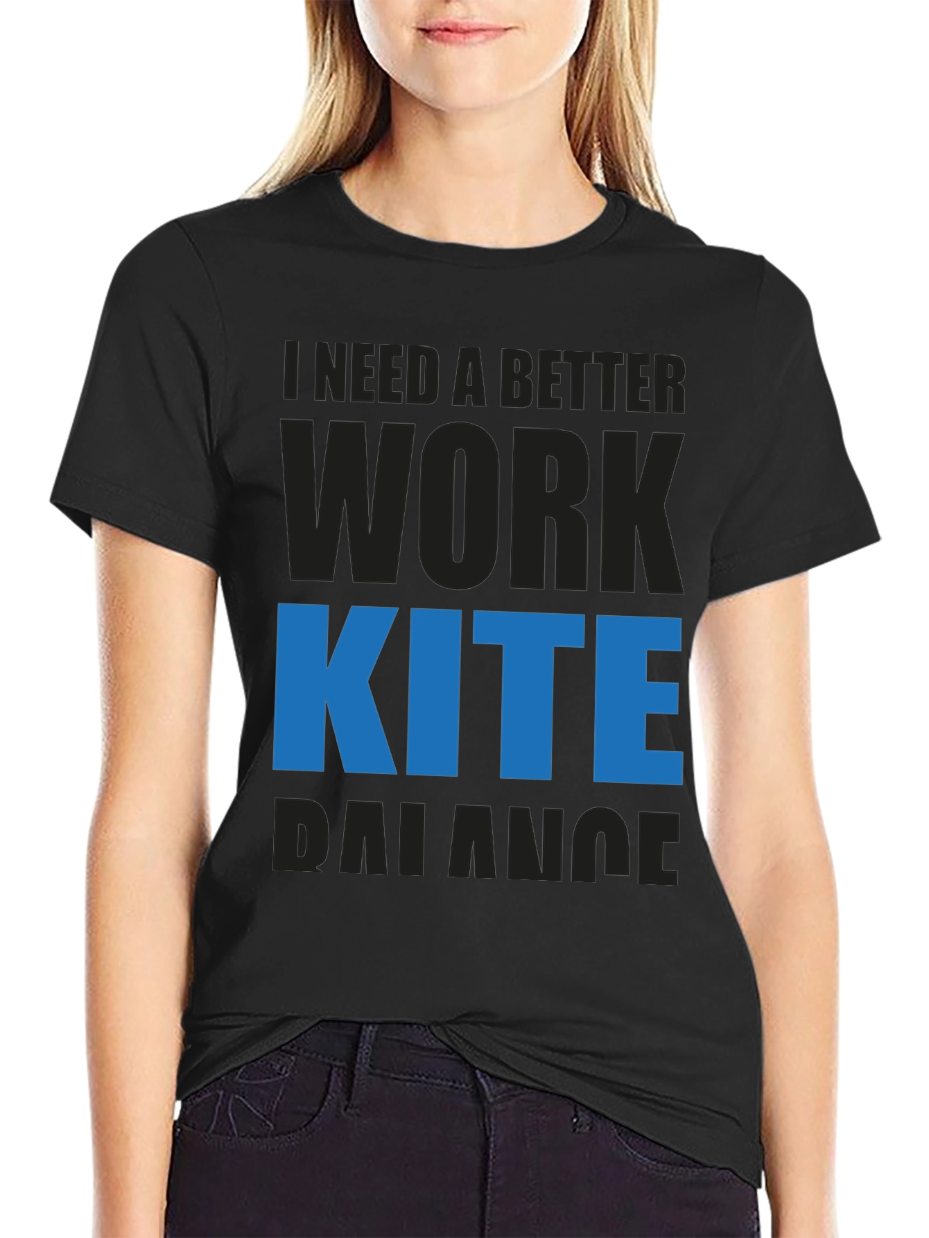 Work Kite Balance T-Shirt - Blue