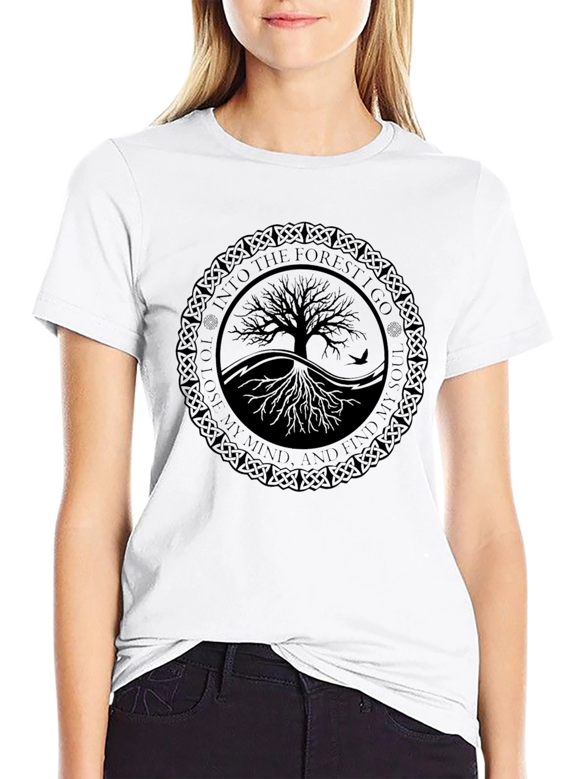 Into The Forest Tree Graphic Tee