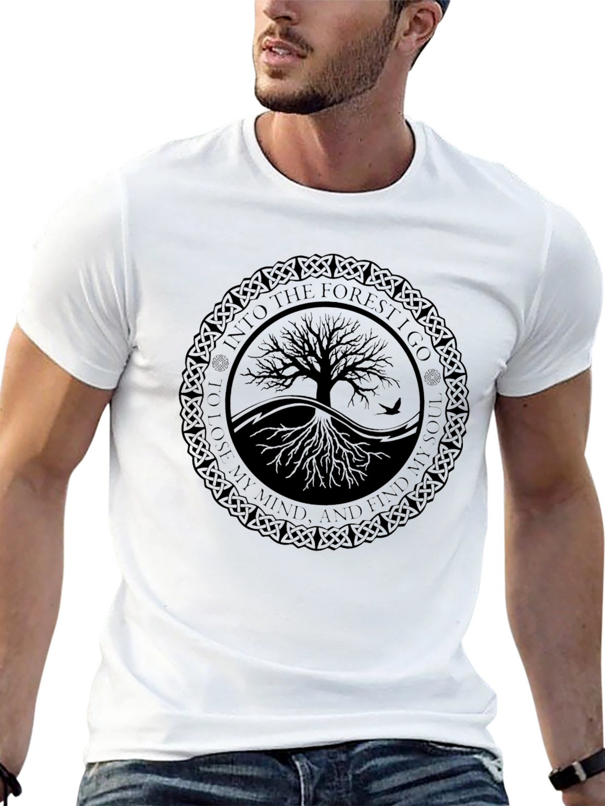 Into The Forest Tree Graphic Tee