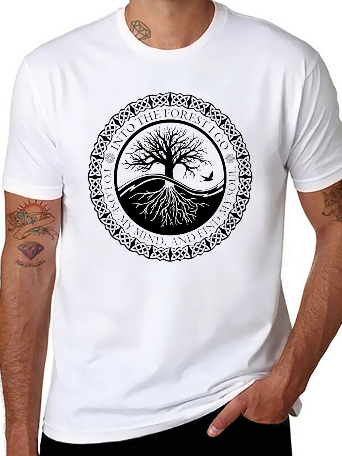 Into The Forest Tree Graphic Tee