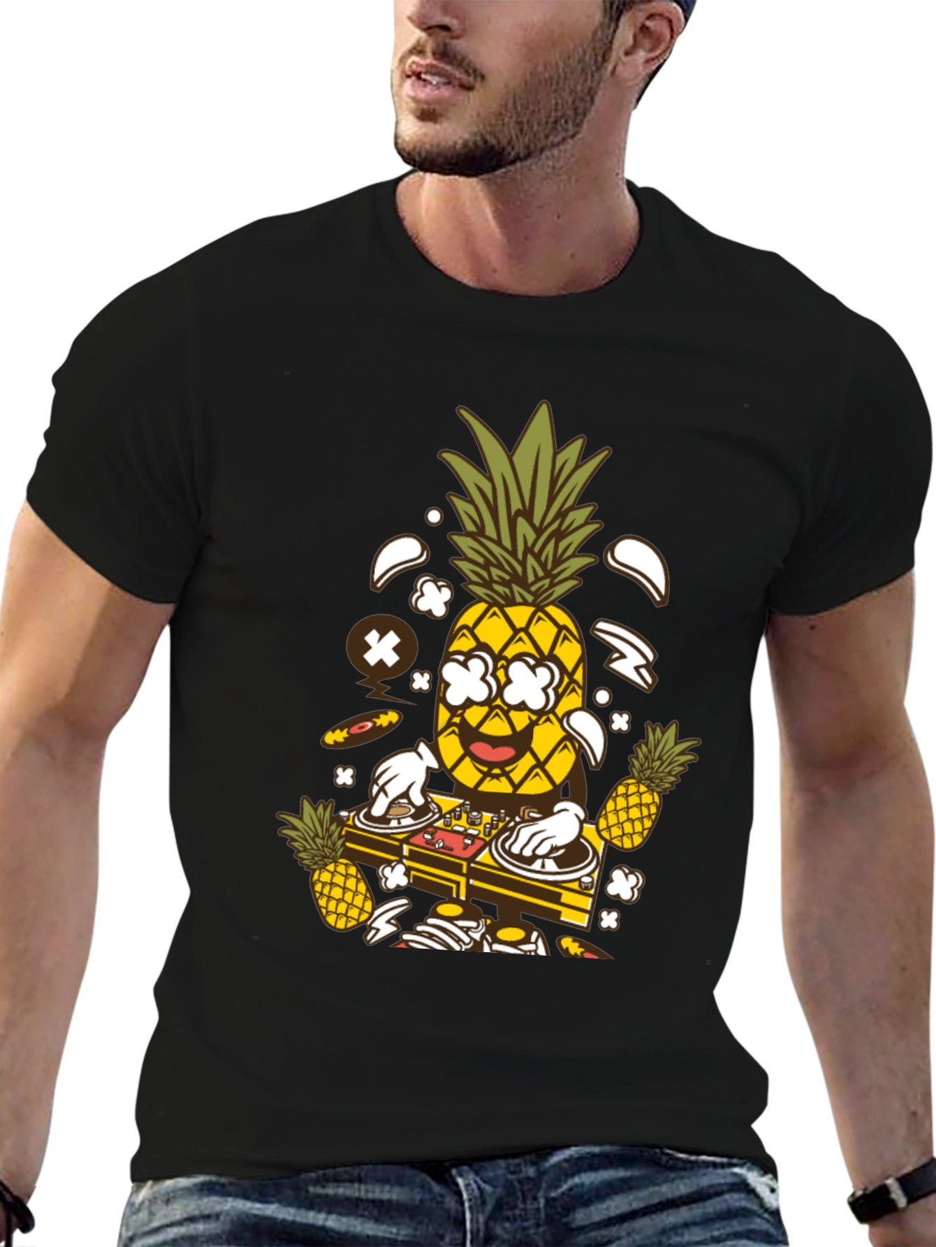 DJ Pineapple Graphic Tee