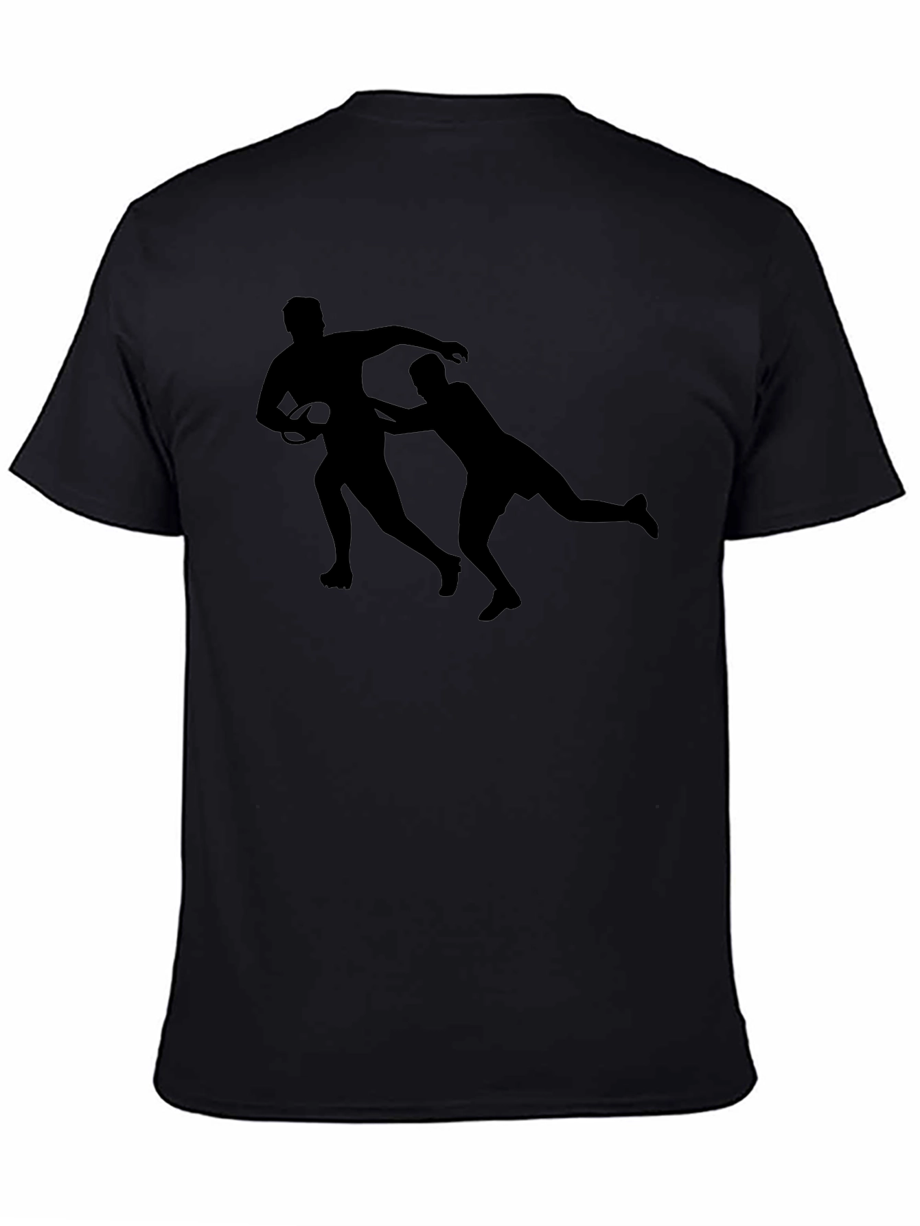 Rugby Silhouette Black T-Shirt