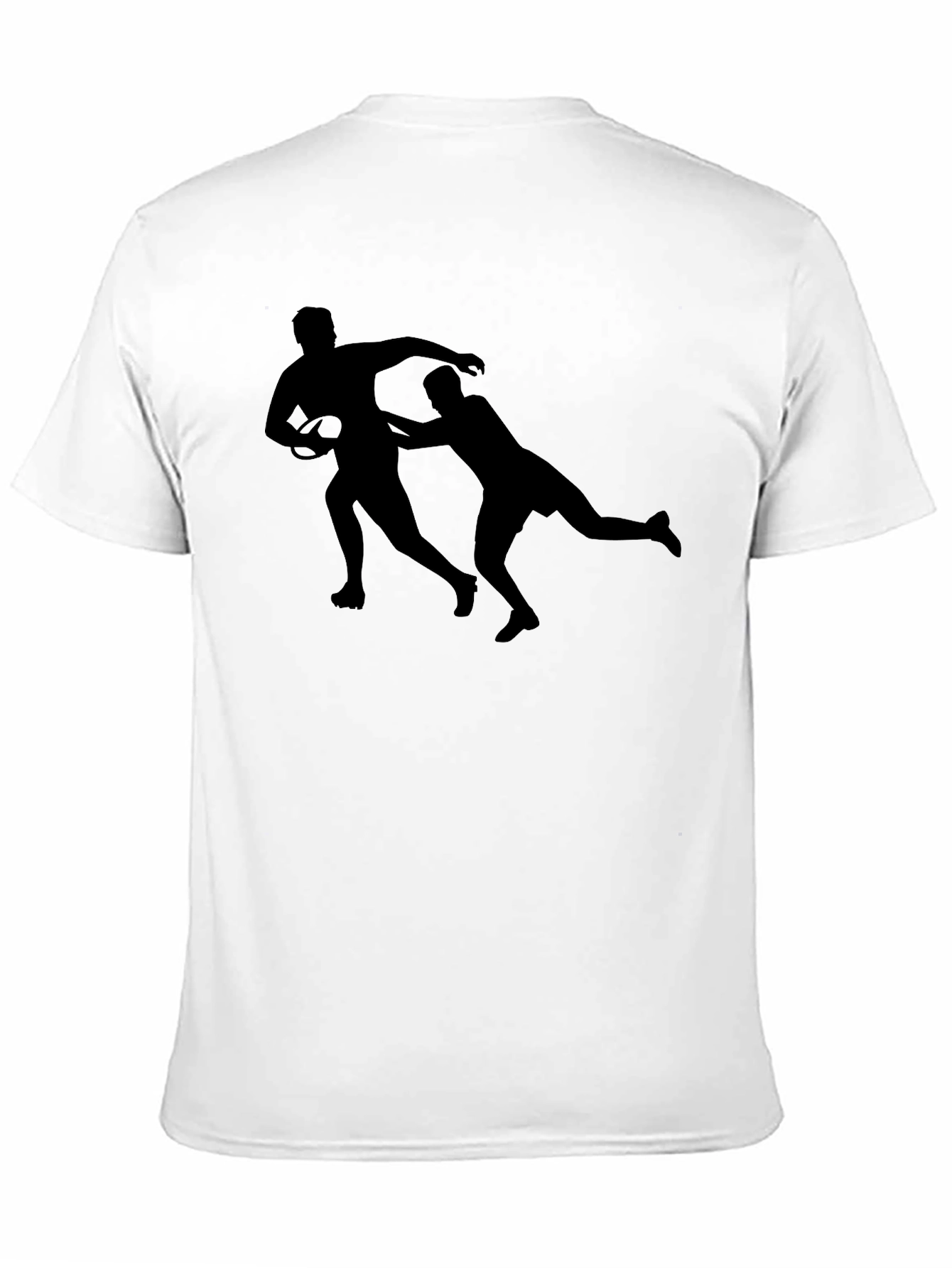 Rugby Silhouette Black T-Shirt