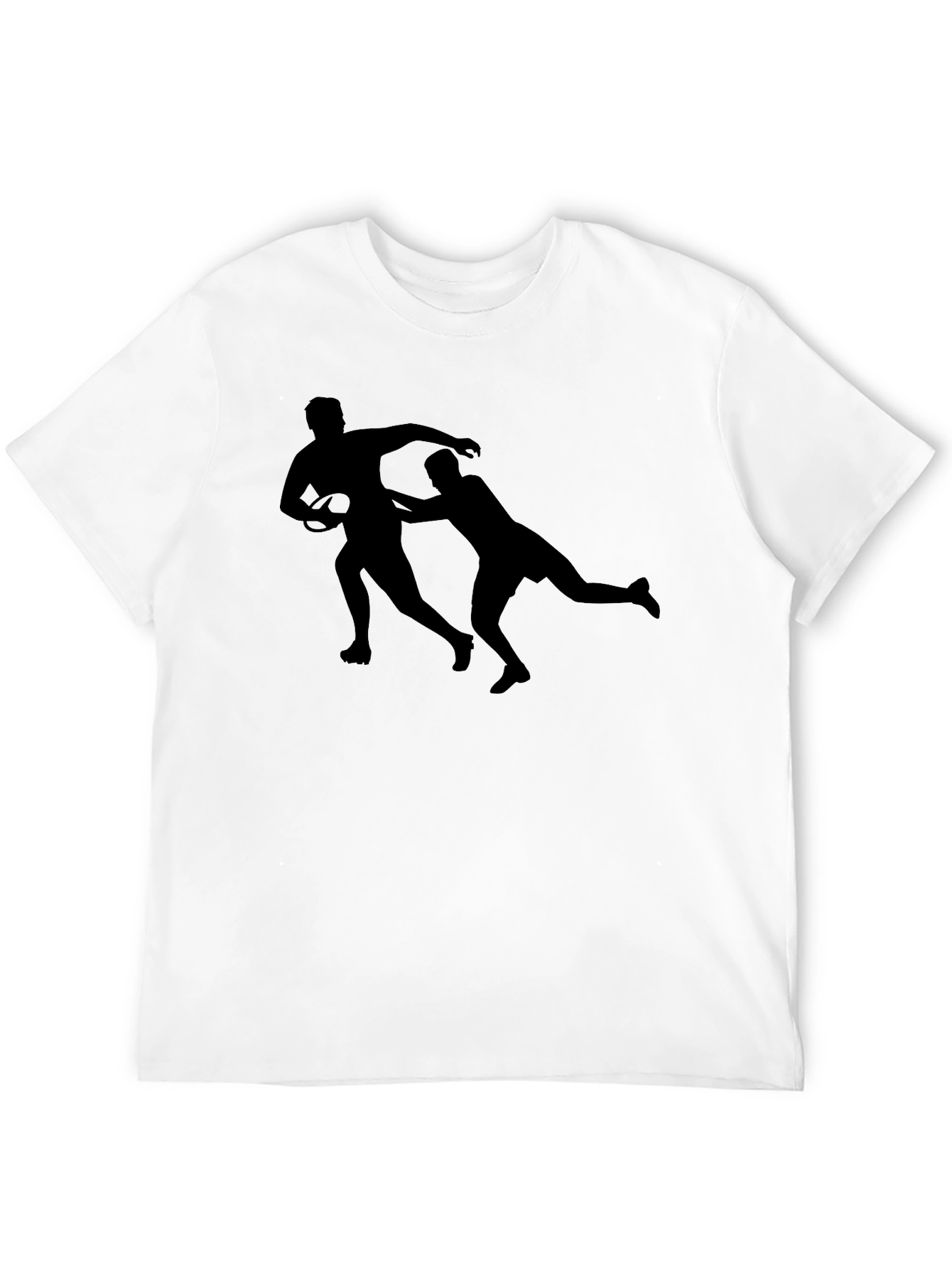 Rugby Silhouette Black T-Shirt