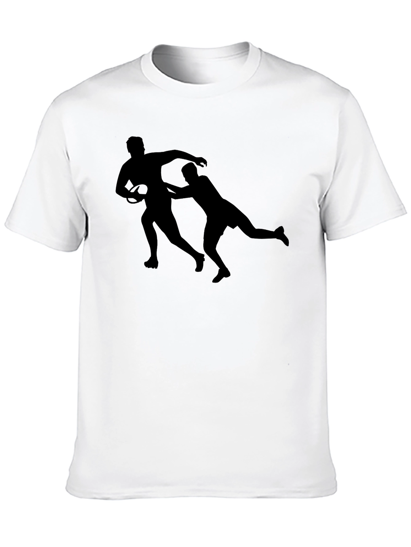 Rugby Silhouette Black T-Shirt