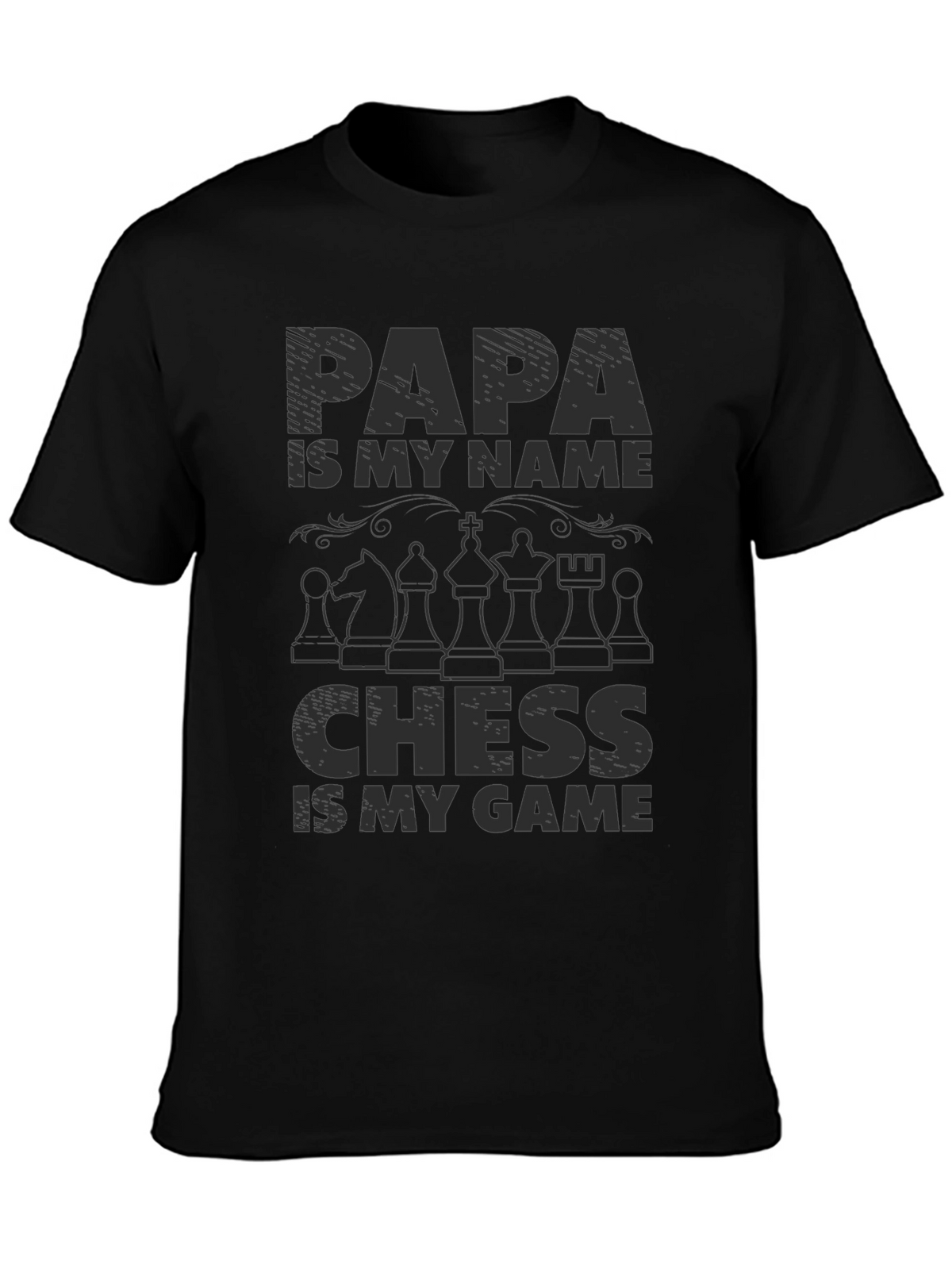 Papa Chess Game Graphic T-Shirt