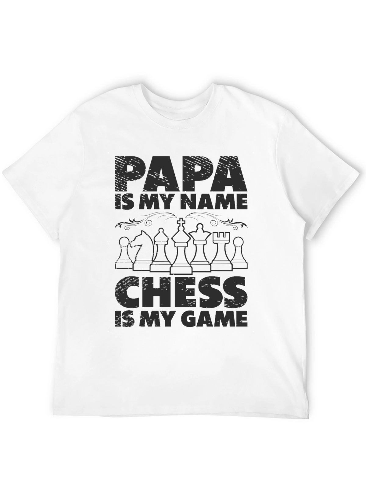 Papa Chess Game Graphic T-Shirt