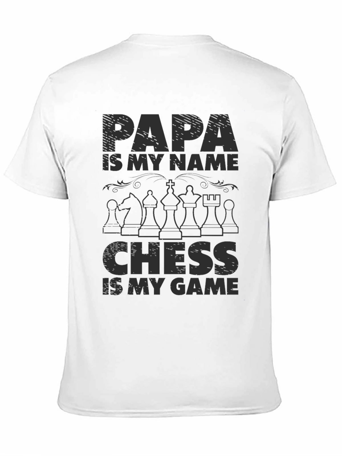 Papa Chess Game Graphic T-Shirt