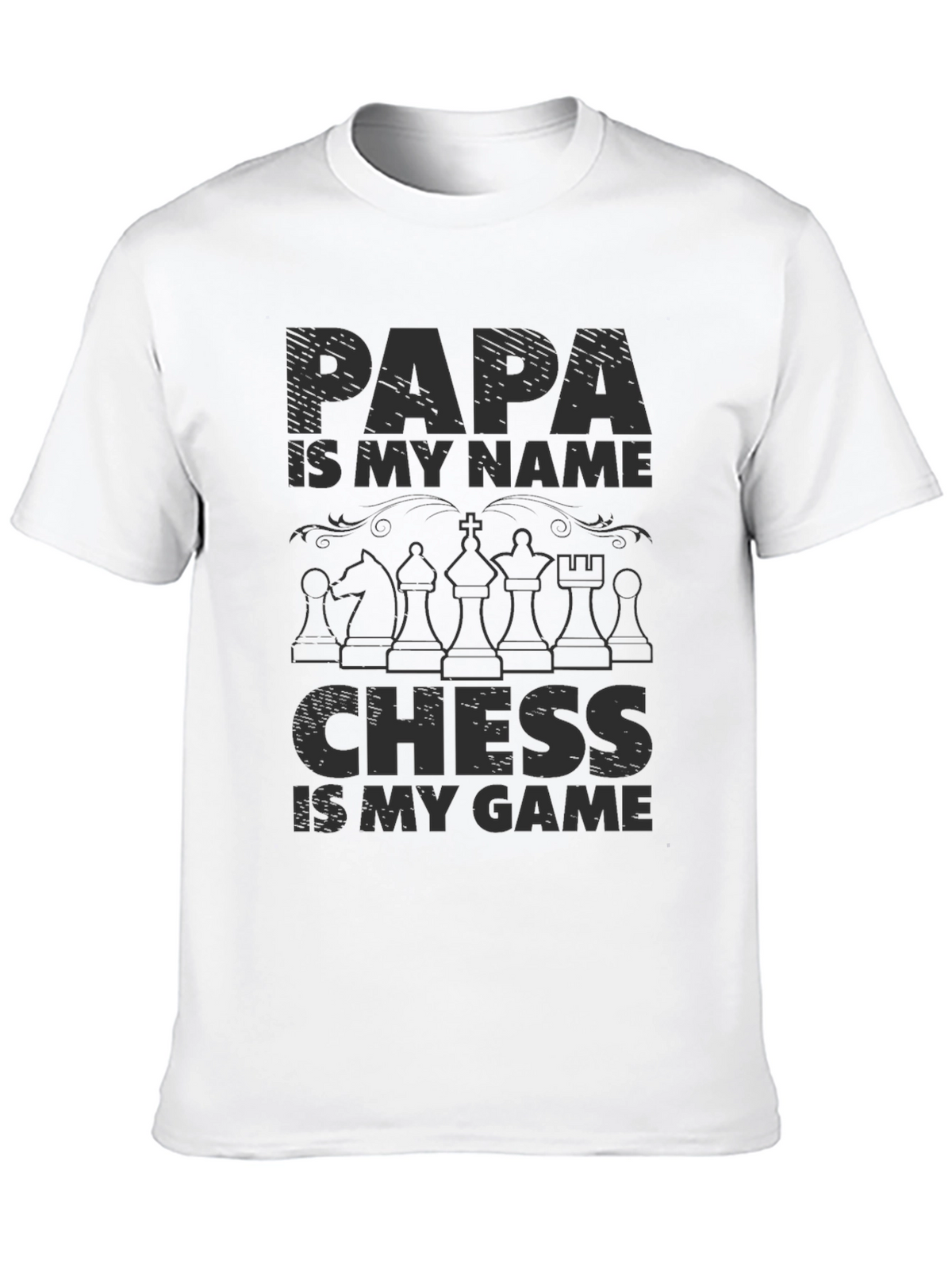 Papa Chess Game Graphic T-Shirt
