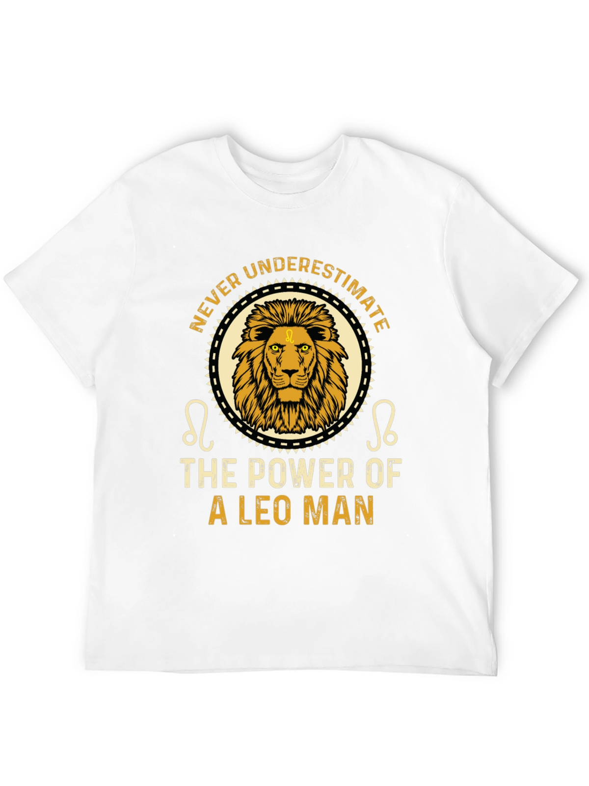 Leo Man Power T-Shirt - Zodiac Sign Tee