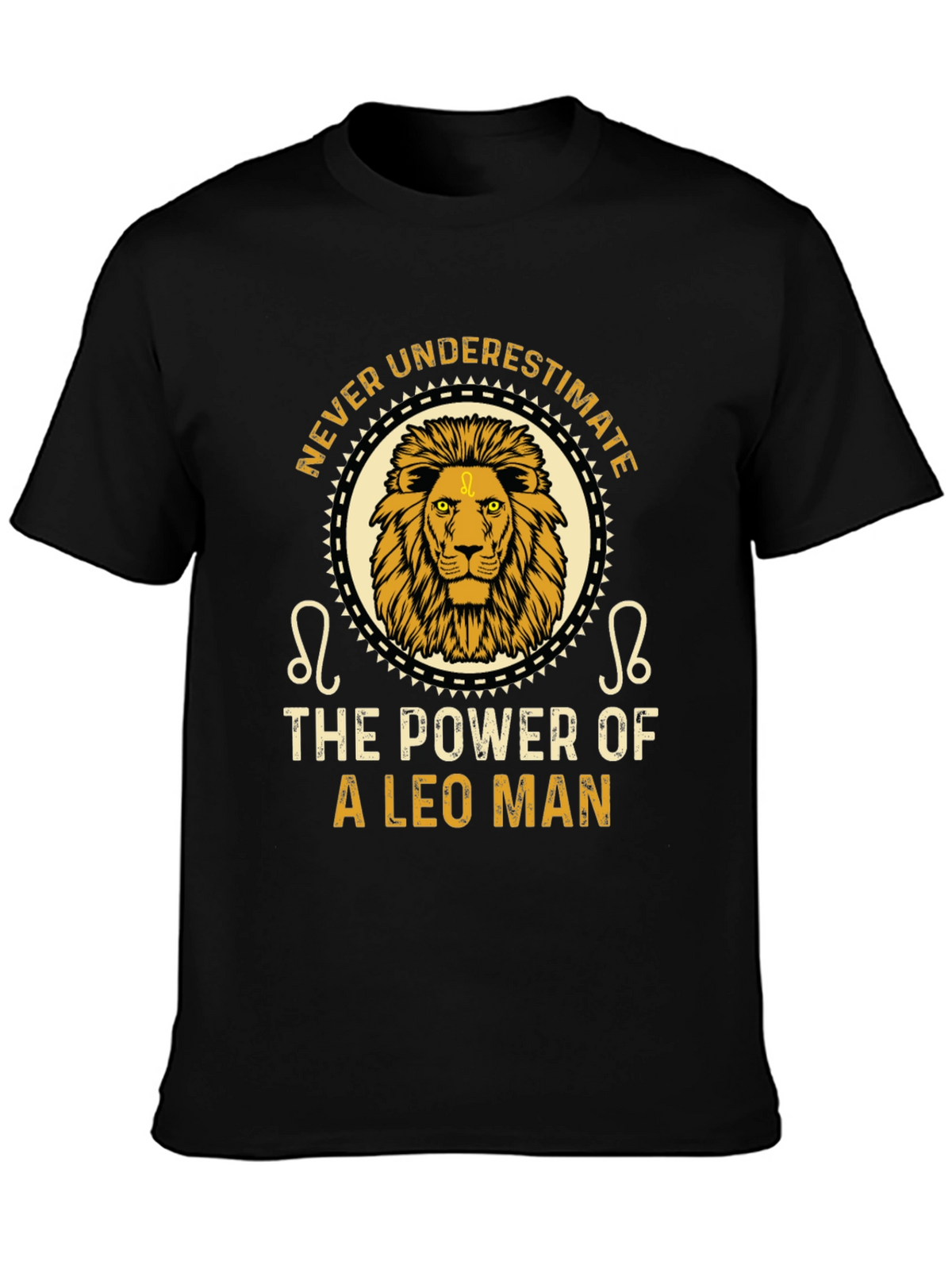 Leo Man Power T-Shirt - Zodiac Sign Tee
