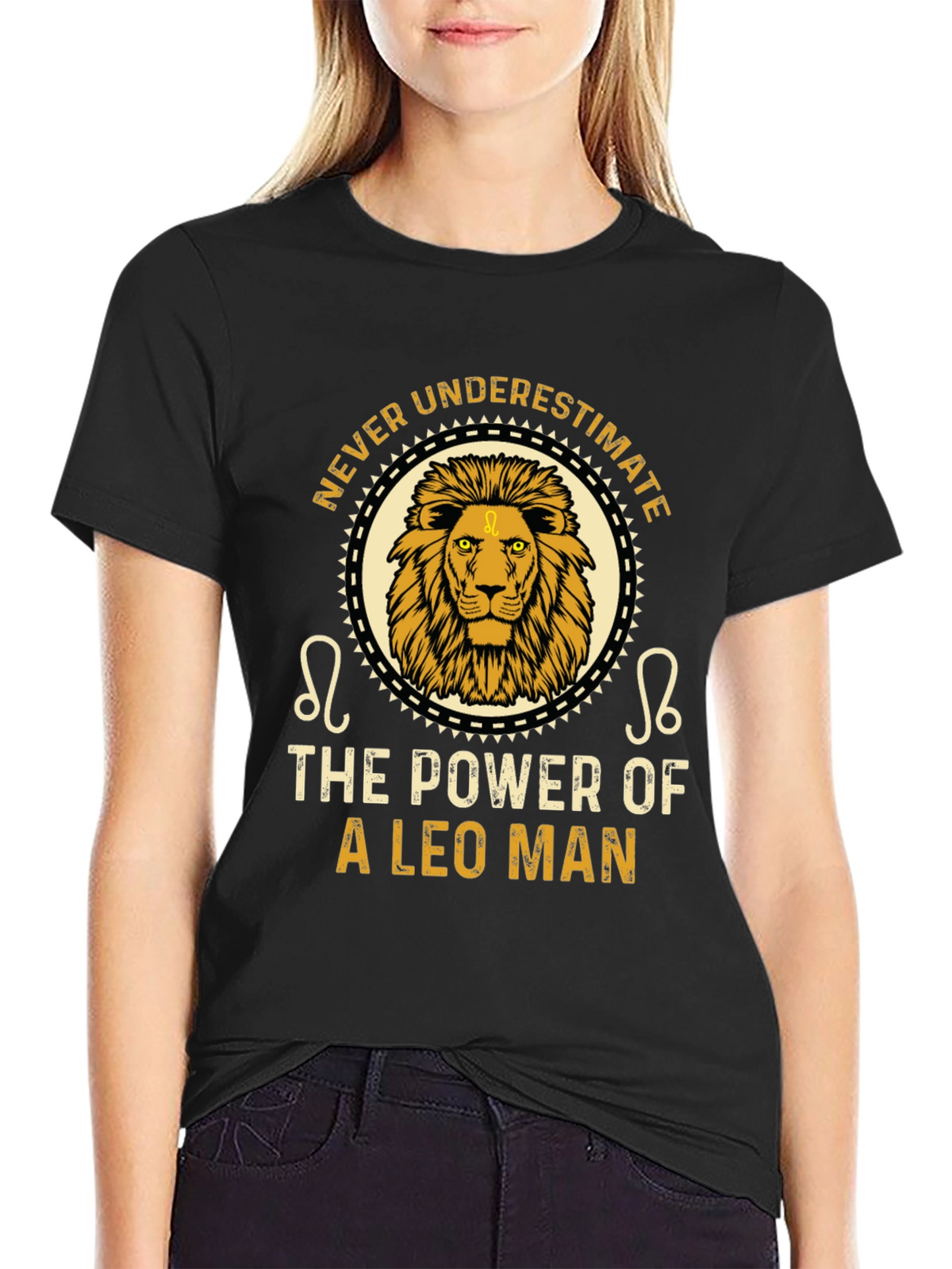 Leo Man Power T-Shirt - Zodiac Sign Tee