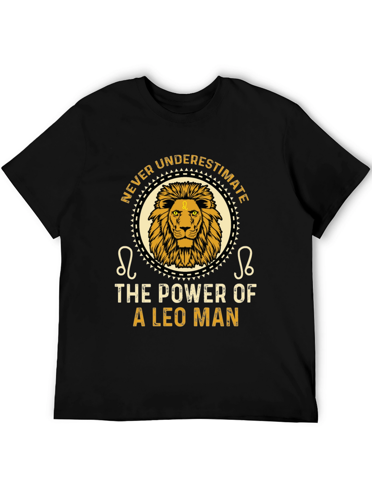 Leo Man Power T-Shirt - Zodiac Sign Tee