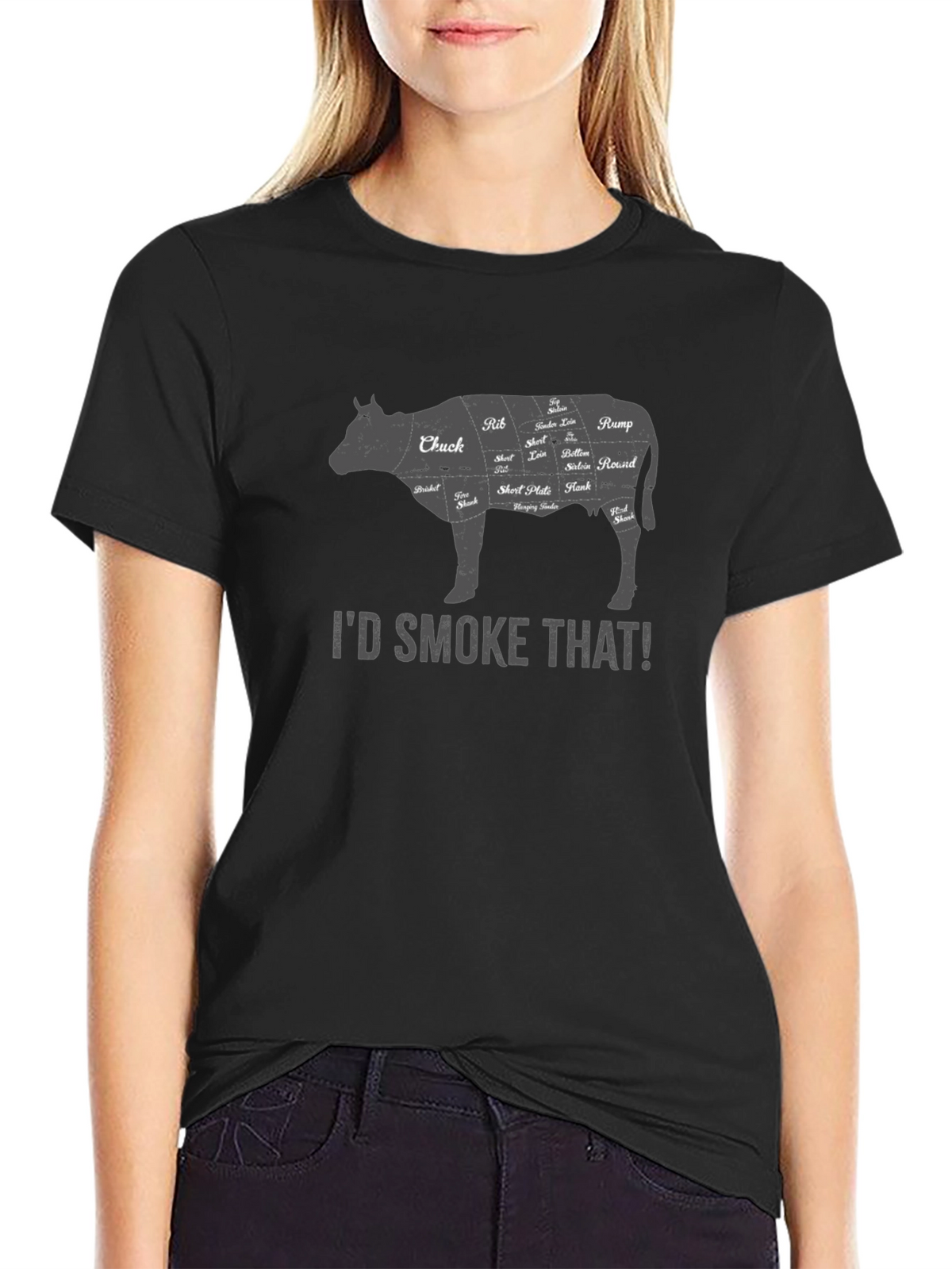 Id Smoke That Butcher Cut T-Shirt