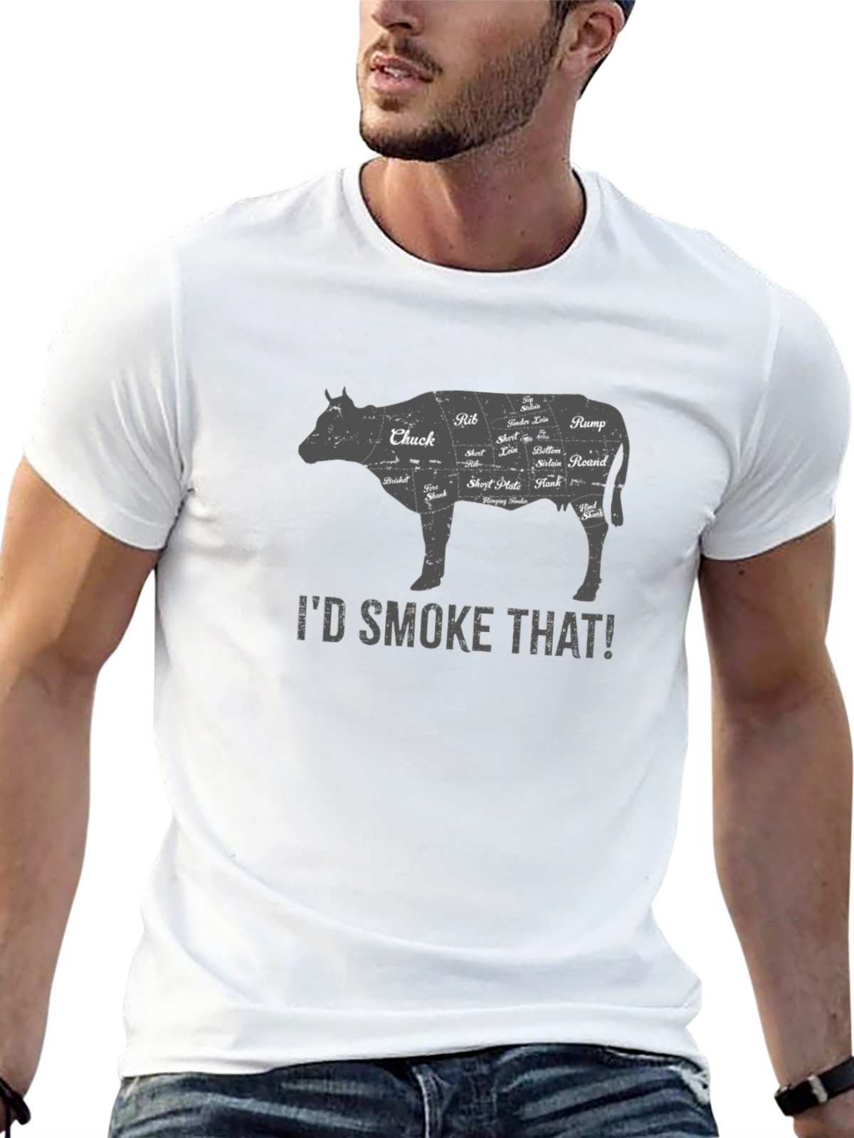 Id Smoke That Butcher Cut T-Shirt
