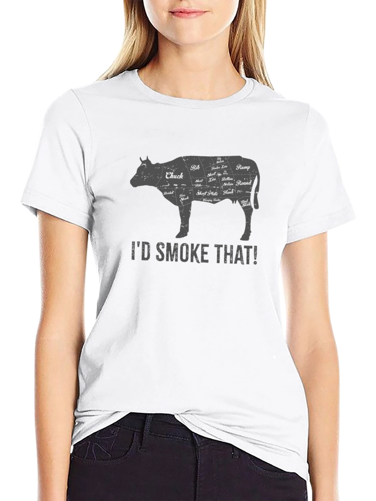 Id Smoke That Butcher Cut T-Shirt