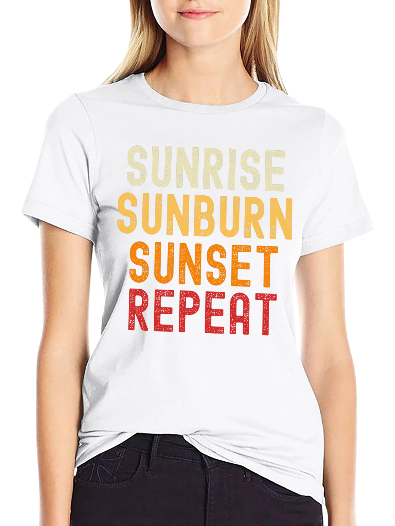 Sunrise Sunburn Sunset Repeat T-Shirt