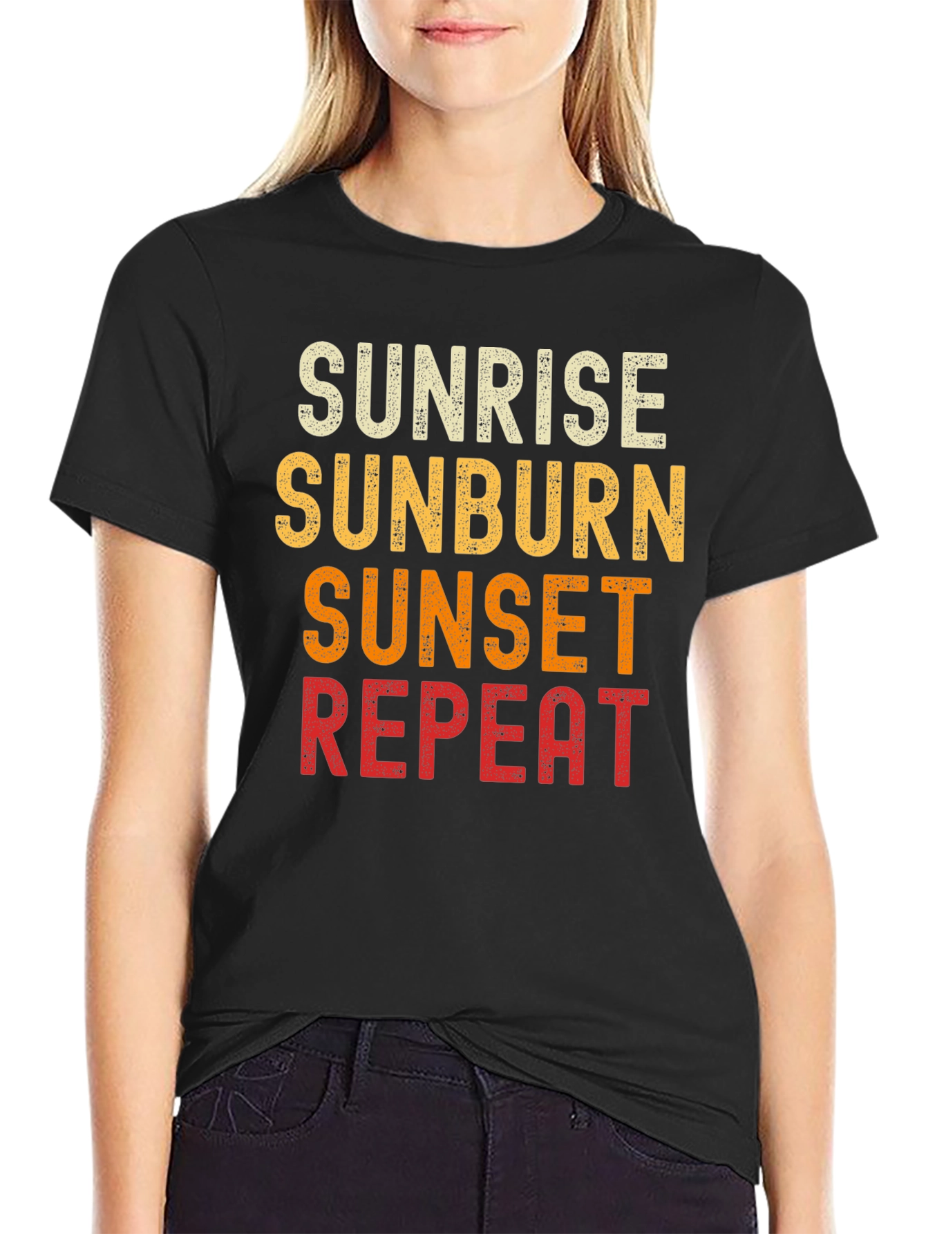 Sunrise Sunburn Sunset Repeat T-Shirt