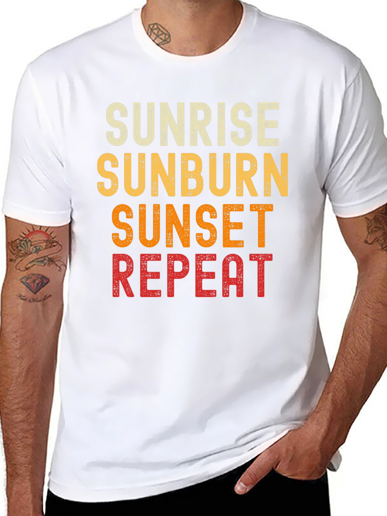 Sunrise Sunburn Sunset Repeat T-Shirt