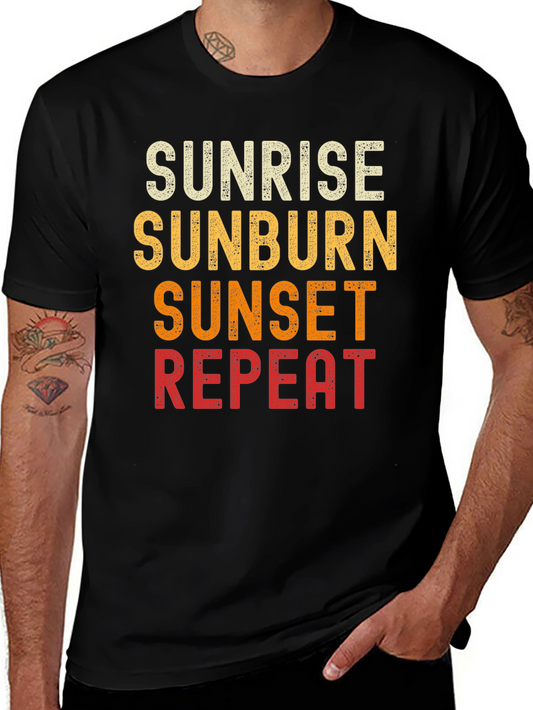 Sunrise Sunburn Sunset Repeat T-Shirt