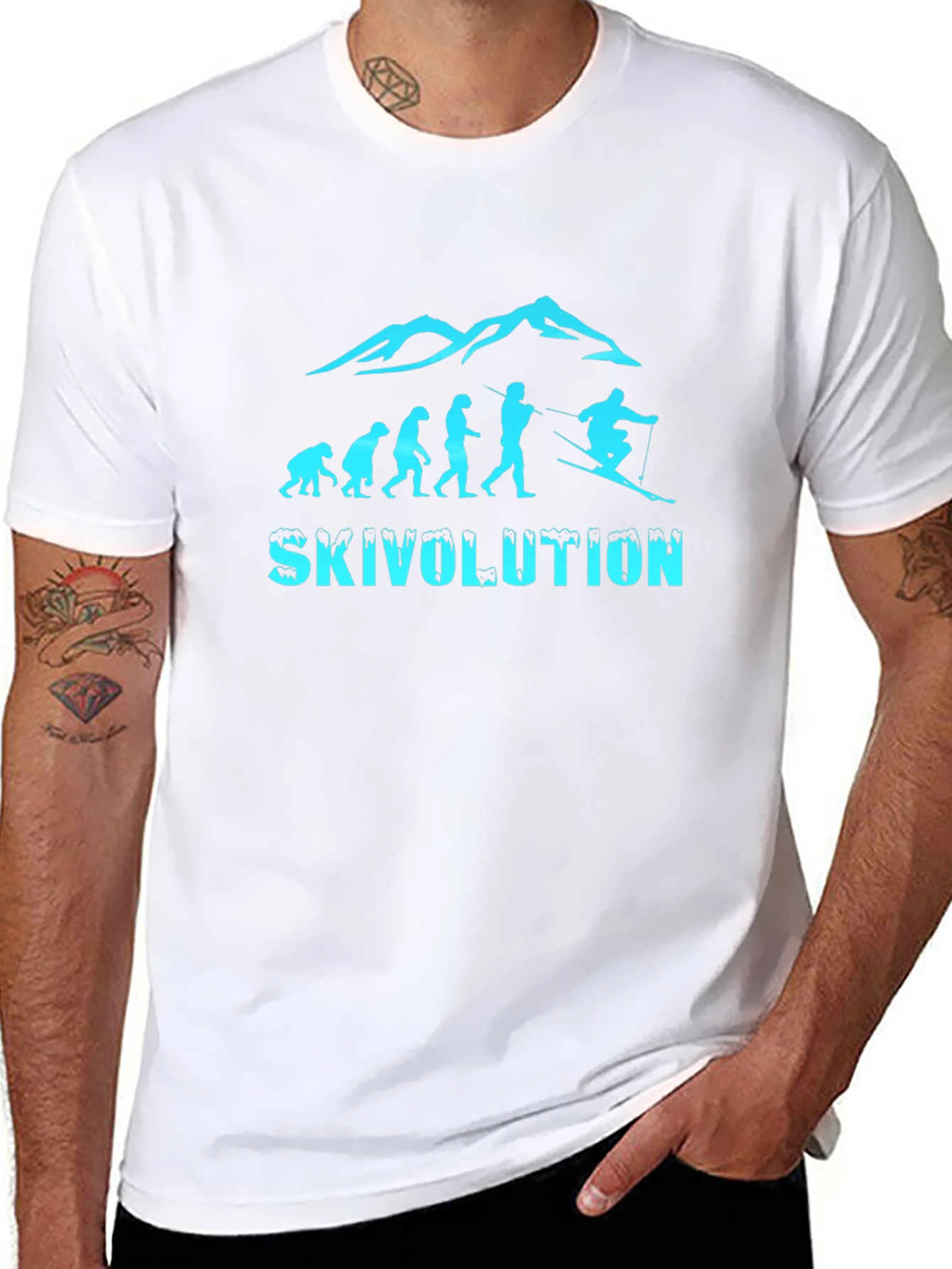 Ski Evolution T-Shirt - Skivolution Design
