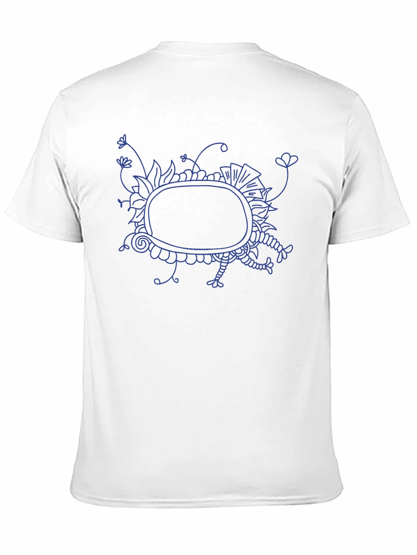Abstract Graphic Print Mens Black T-Shirt