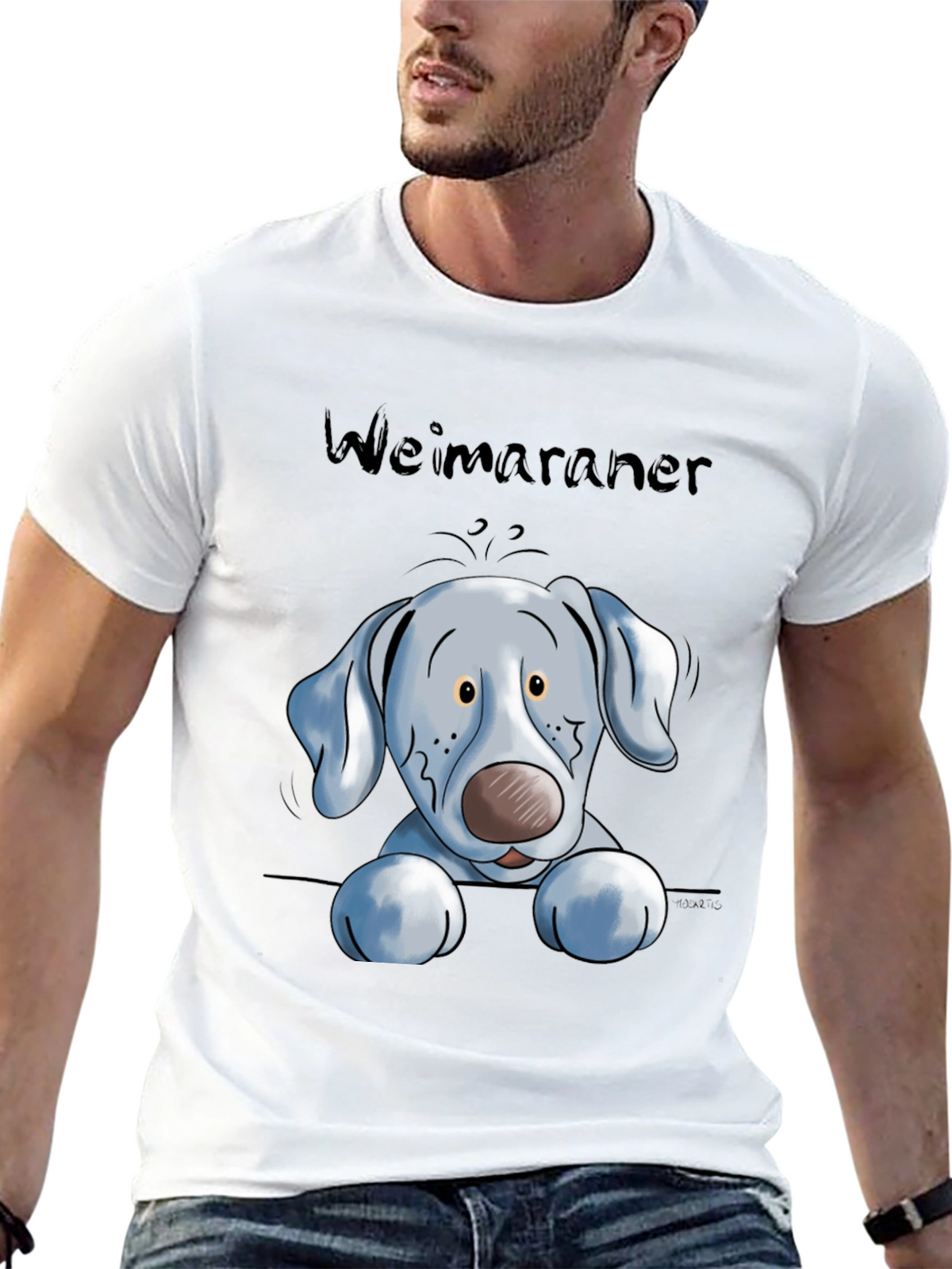 Weimaraner Dog Graphic Tee