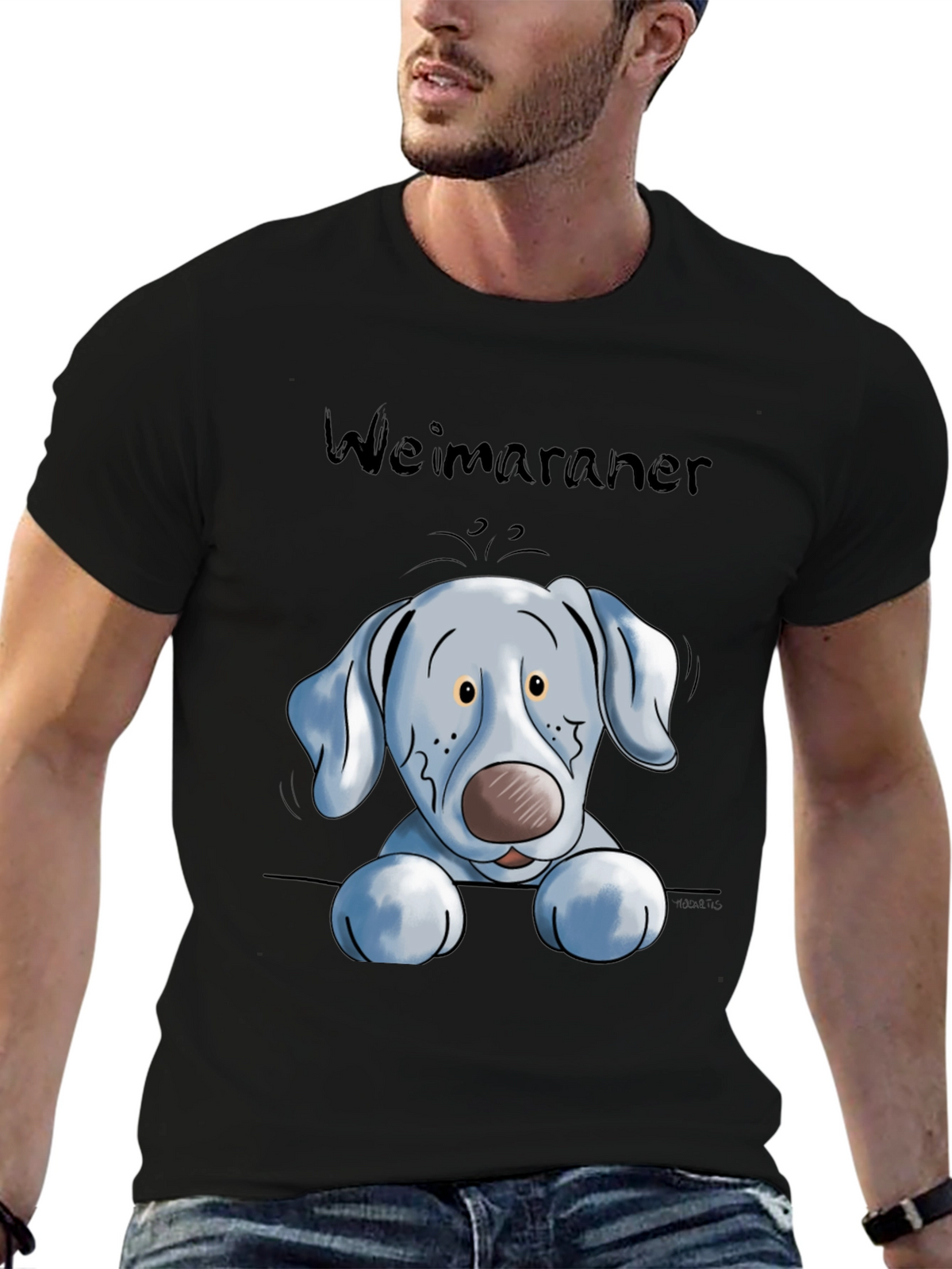 Weimaraner Dog Graphic Tee