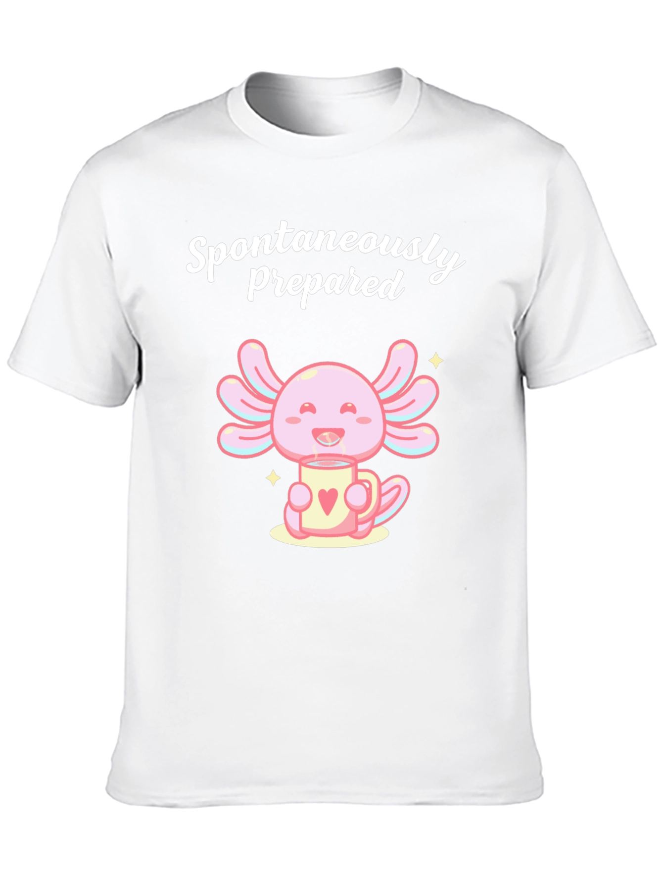 Spontaneously Prepared Axolotl Black T-Shirt