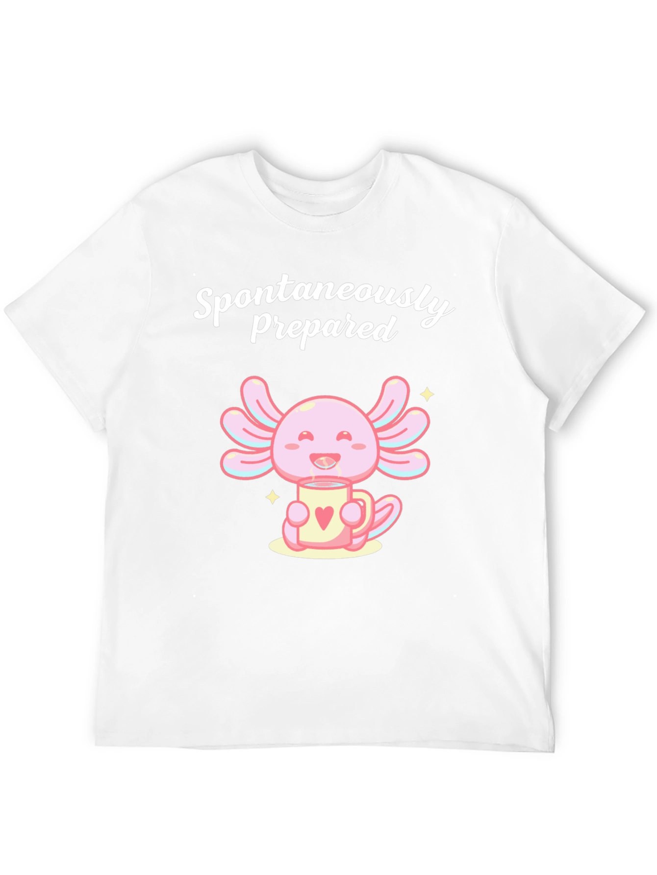 Spontaneously Prepared Axolotl Black T-Shirt