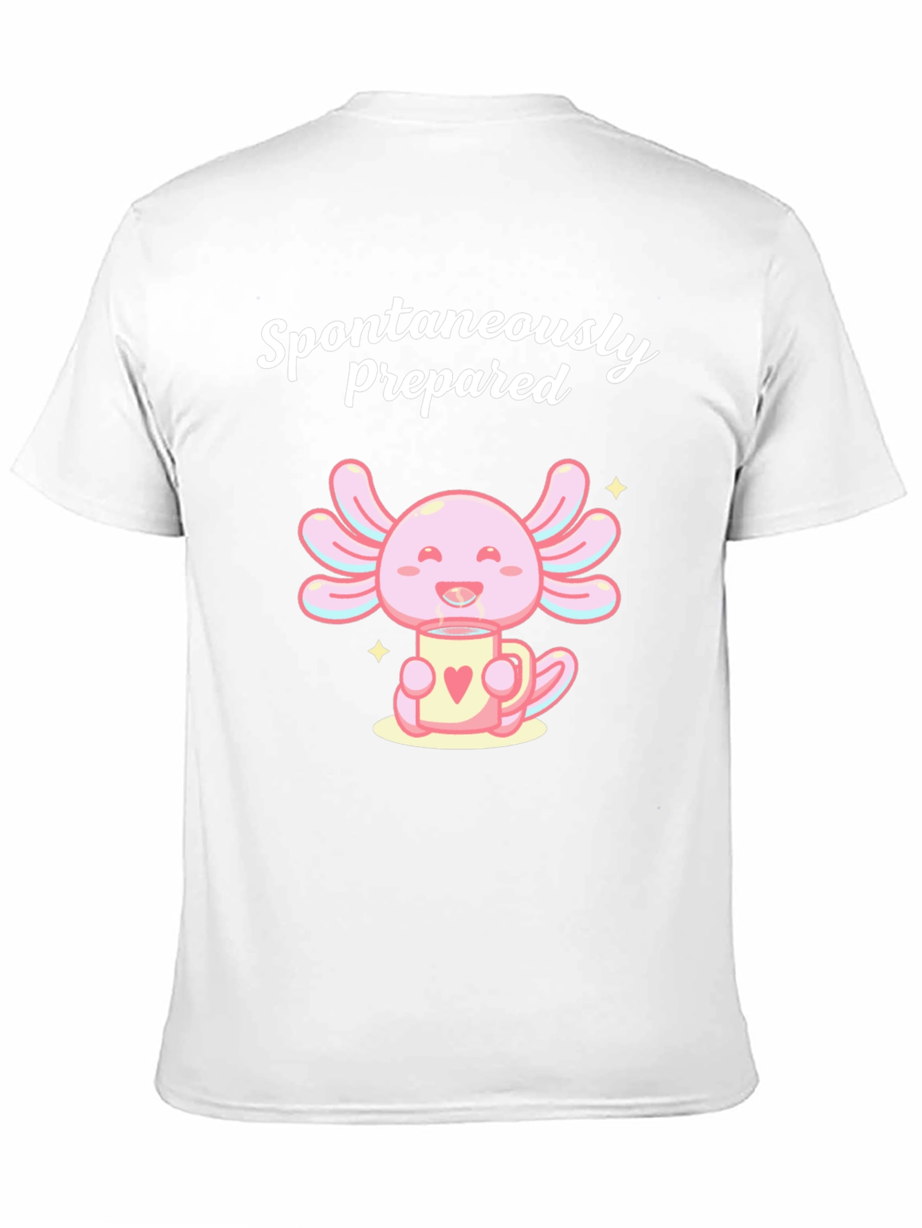 Spontaneously Prepared Axolotl Black T-Shirt