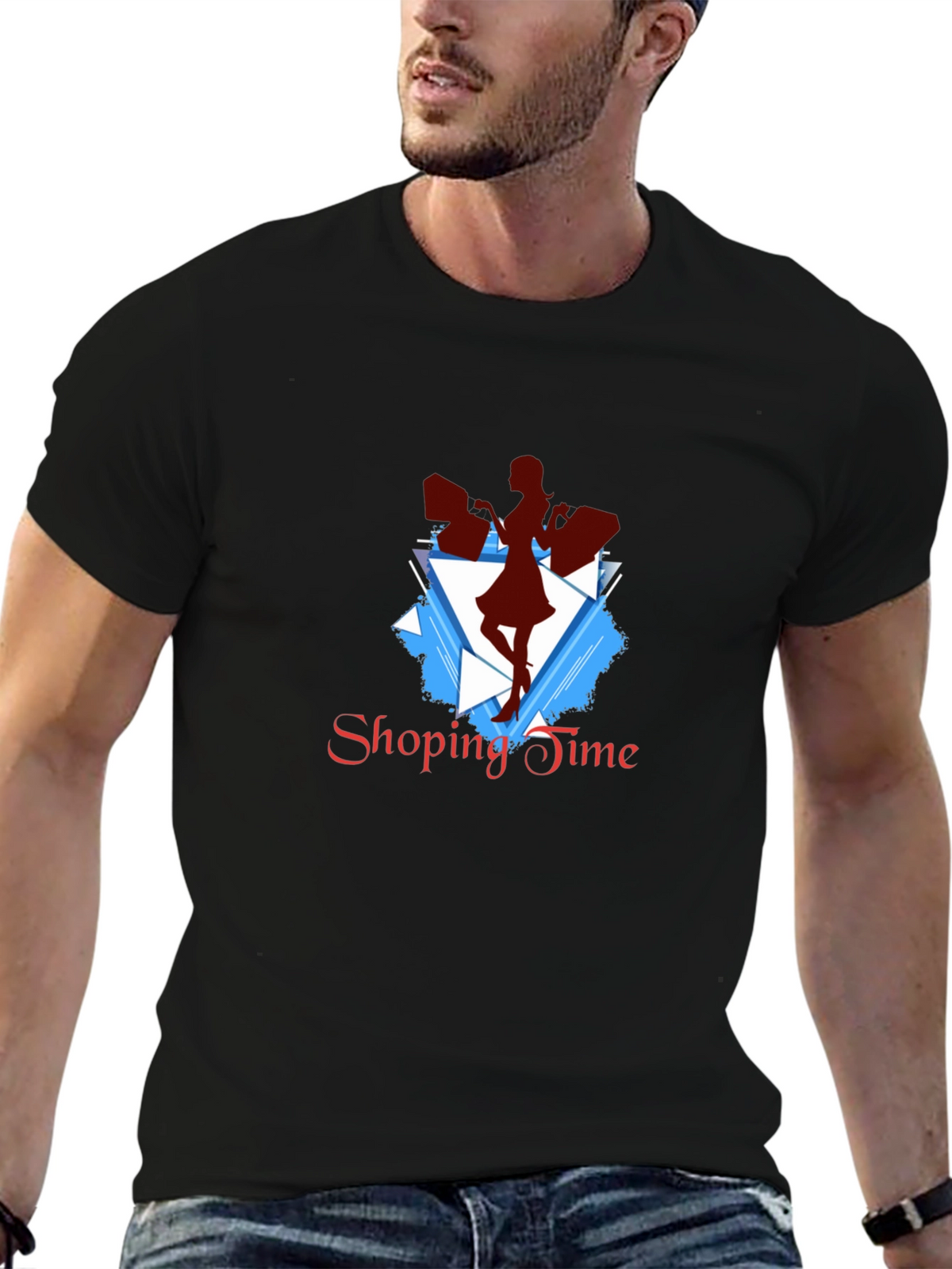 Stylish Shopping Time Graphic Tee