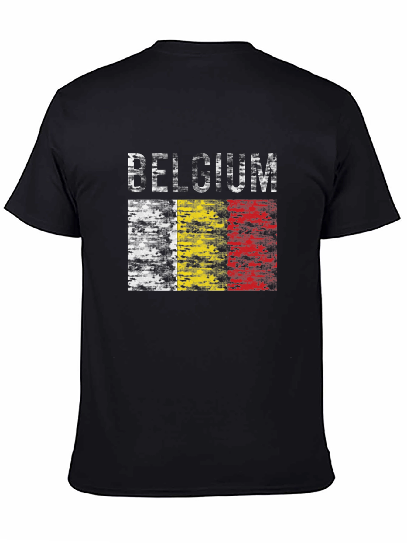Belgium Flag T-Shirt - Black