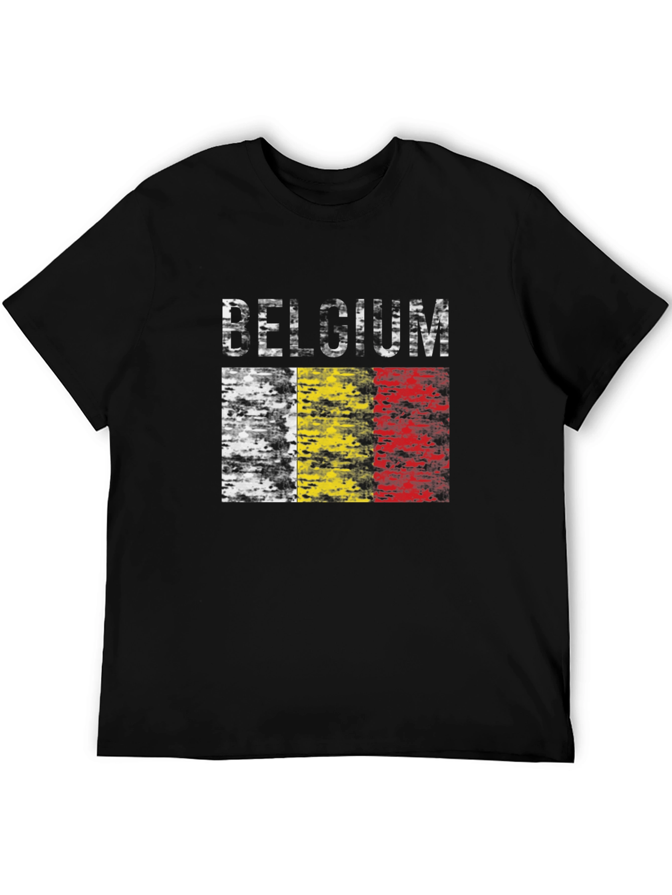 Belgium Flag T-Shirt - Black