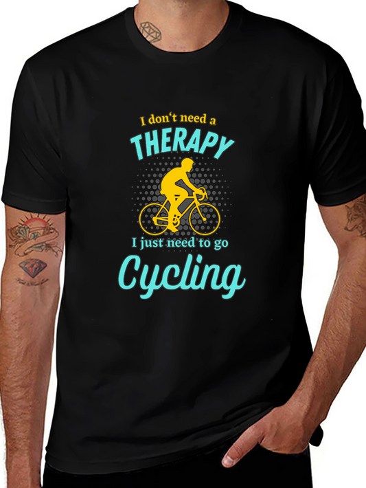 Cycling Therapy T-Shirt - Funny Biker Tee