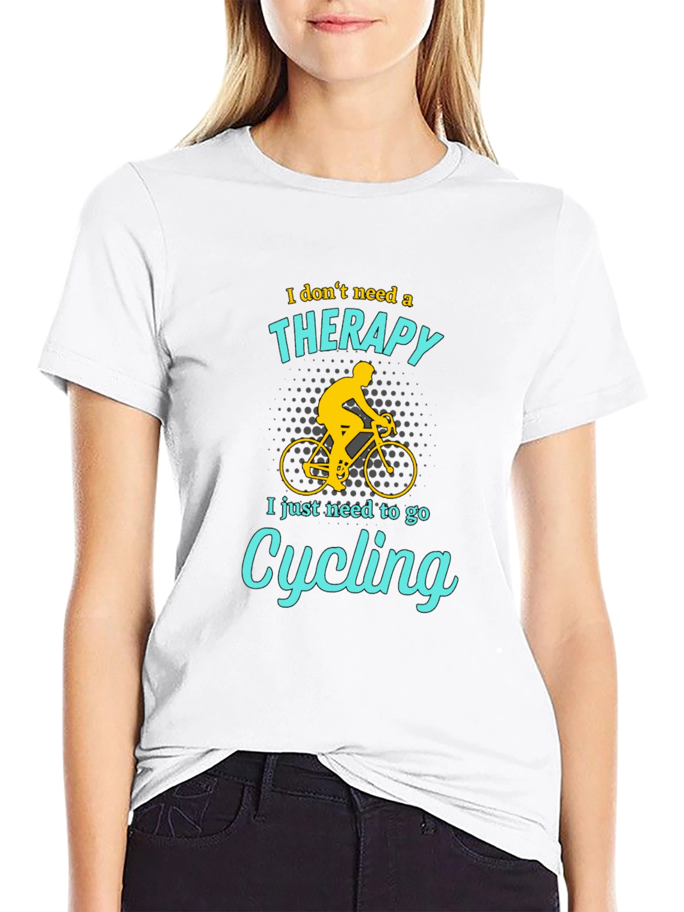 Cycling Therapy T-Shirt - Funny Biker Tee