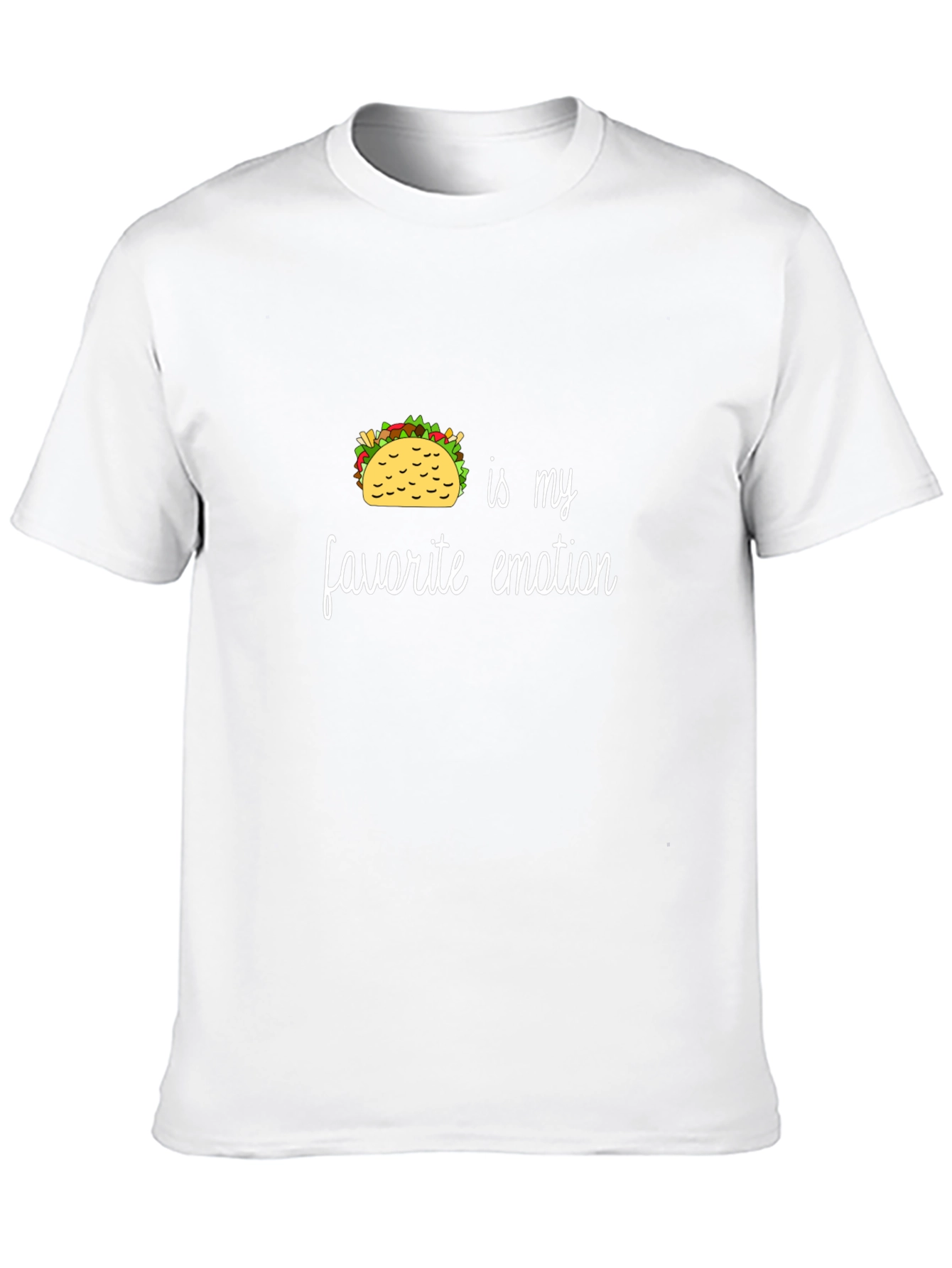 Taco is My Favorite Emotion Black T-Shirt