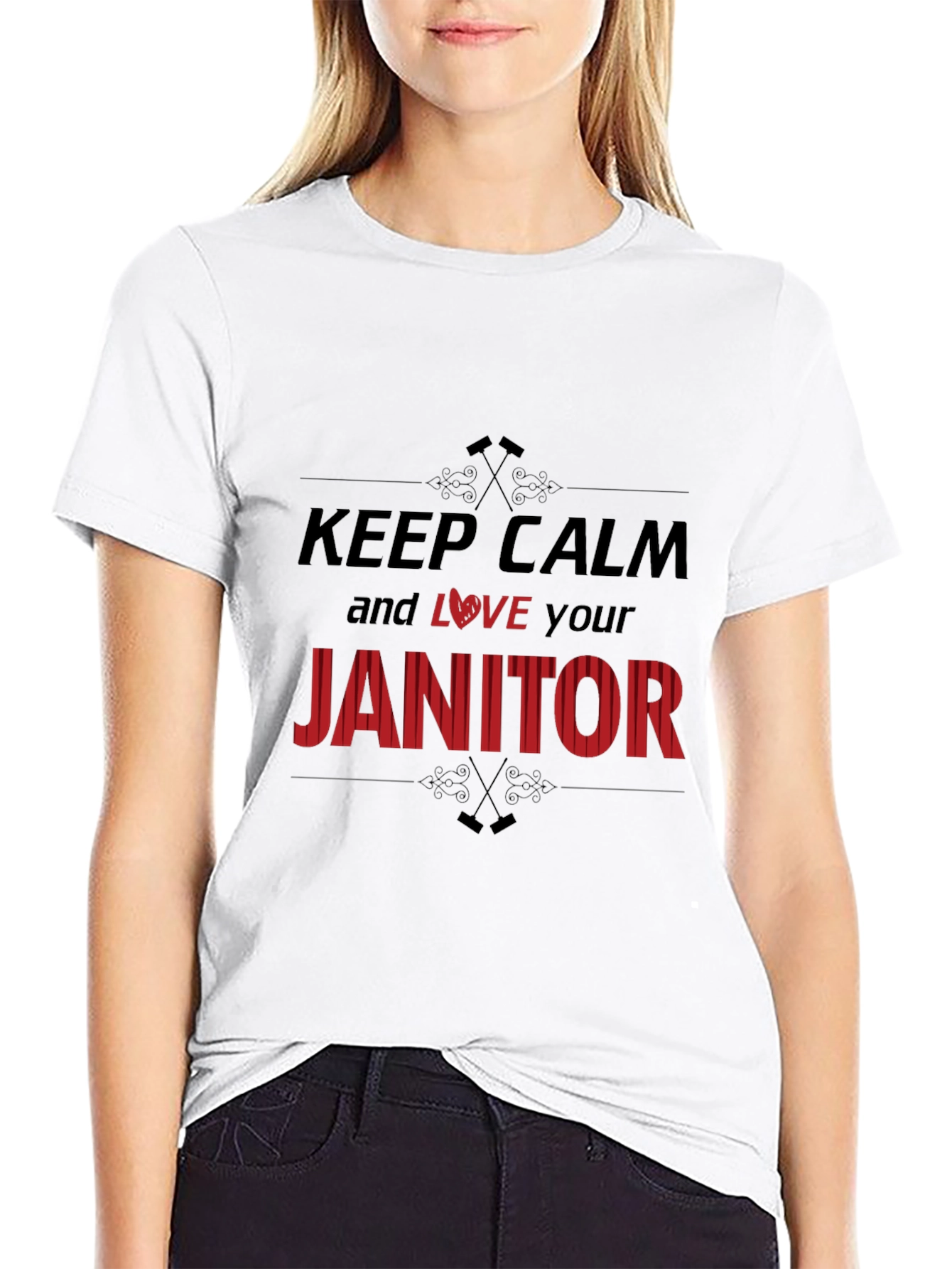 Keep Calm and Love Your Janitor T-Shirt