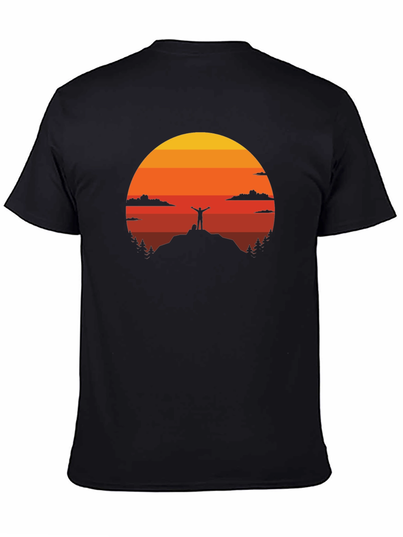 Sunset Silhouette Graphic Tee - Adventure Awaits!